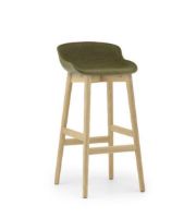 Billede af Normann Copenhagen Hyg Barstol Frontpolstret SH: 75 cm - Interfuse/Eg