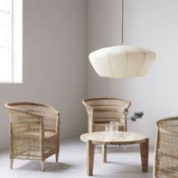 Billede af House Doctor Rika Stol m. Armlæn SH: 40 cm - Natural