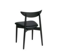 Billede af Haslev Symphony Spisebordsstol SH: 45cm - Sortbejdset Eg