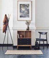 Billede af Haslev Symphony Spisebordsstol SH: 45cm - Sortbejdset Eg