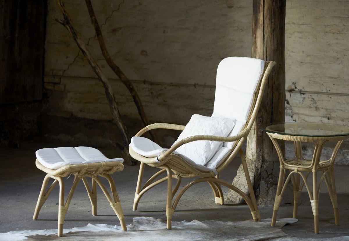 Billede af Sika-Design Hynde til Monet Fodskammel A652 42x53 cm - A670 Michelangelo White 