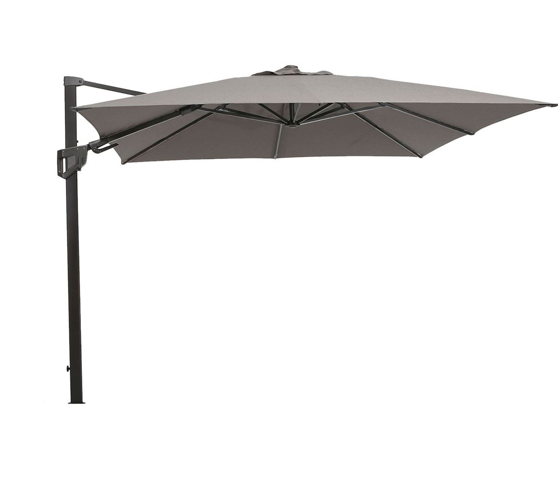Billede af Cane-line Outdoor Hyde Luxe Tilt Parasol 300x300 cm - Taupe