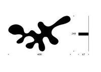 Billede af FROST Signatures Camouflage Krog 24x40cm - Mat Hvid