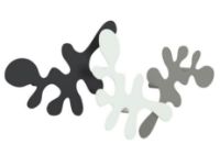 Billede af FROST Signatures Camouflage Krog sæt m 3 stk 24x40cm -Sort/Hvid/Grå