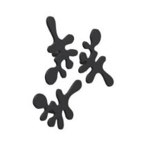 Billede af FROST Signatures Mini Camouflage Krog sæt m 3 stk 5,8x8cm - Mat Sort