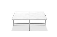 Billede af HANDVÄRK FURNITURE Coffee Table 90 Jubilæumsudgave L: 96 cm - Stainless Steel / White Marble 