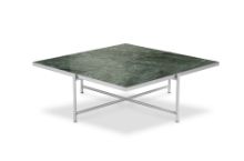 Billede af HANDVÄRK FURNITURE Coffee Table 90 Jubilæumsudgave L: 96 cm - Stainless Steel / Green Marble
