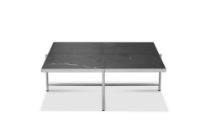 Billede af HANDVÄRK FURNITURE  Coffee Table 90 Jubilæumsudgave L: 96 cm - Stainless Steel / Black Marble