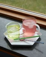 Billede af HAY Glass Spoons 2 Stk L: 15 cm - Aubergine / Light Pink  OUTLET