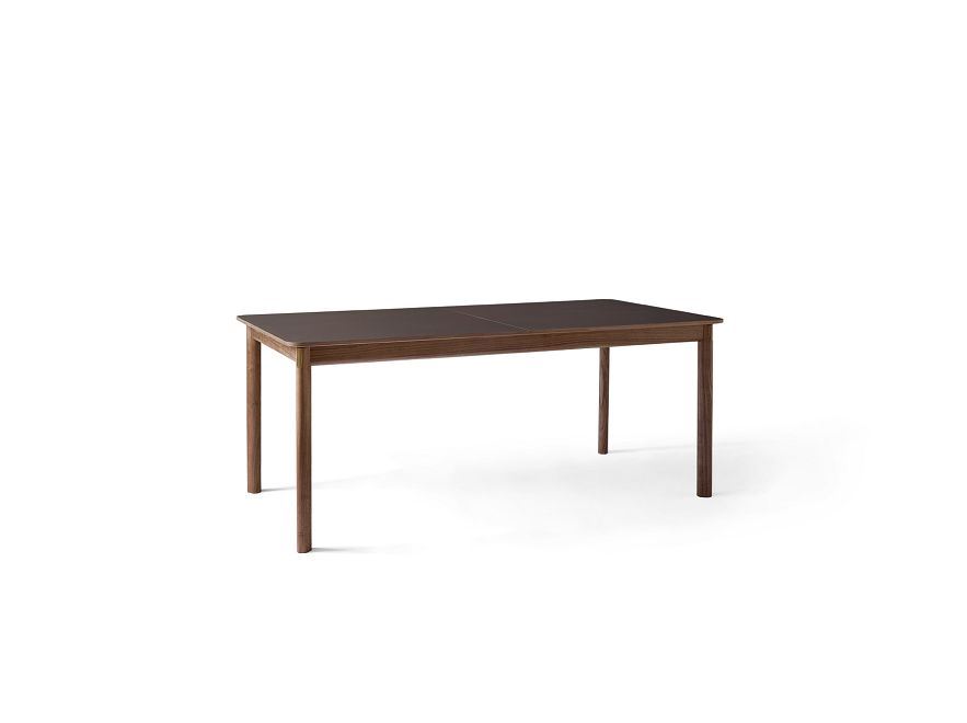 Billede af &Tradition Patch HW1 Extendable Table 180x90 cm - Oiled Walnut w. Cacao Orinoco 0749 Fenix Nano Laminate & Brass
