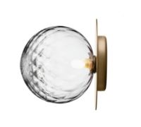Billede af Nuura Liila 1 Large Væg-/loftlampe Ø: 24,5cm - Nordic Gold/Optic Clear OUTLET