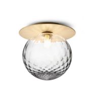 Billede af Nuura Liila 1 Large Væg-/loftlampe Ø: 24,5cm - Nordic Gold/Optic Clear OUTLET