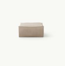 Billede af Ferm Living Catena Pouf Square S500 Rich Linen 95x95 cm - Natural