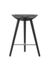 Billede af Audo Copenhagen ML42 Counter Stool SH: 69 cm - Sortbejdset Bøg/Stål