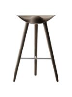 Billede af Audo Copenhagen ML42 Barstool SH: 77 cm - Brunt Olieret Eg/Stål