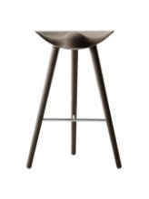 Billede af Audo Copenhagen ML42 Barstool SH: 77 cm - Brunt Olieret Eg/Stål