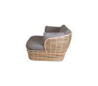 Billede af Cane-line Outdoor Basket Loungestol inkl. Hynder SH: 40 cm - Natural/Taupe