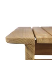 Billede af FDB Møbler Sammen Loungebord Høj M19 61,5x61,5 cm - Massiv Teak / Natur 