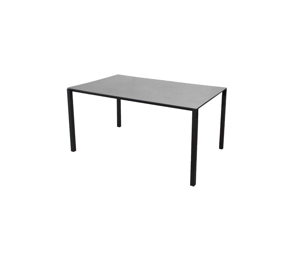 Billede af Cane-line Outdoor Pure Havebord 150x90 cm - Lava Grey/Concrete Grey