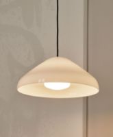 Billede af HAY Pao Glass Pendant 350 Ø:35 cm - White