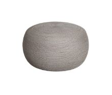 Billede af Cane-line Outdoor Circle Fodskammel Stor H: 43 cm - Taupe Soft Rope