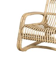 Billede af Cane-line Outdoor Curve Loungestol SH: 32 cm - Natural  