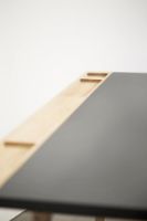 Billede af Andersen Furniture D1 Arbejdsbord 70x125 cm - Eg/Antracitgrå m. Sort Kant