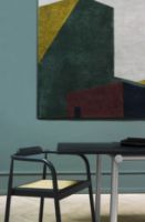 Billede af Please Wait To Be Seated Ahm Chair SH: 46,5 cm - Navy Blue/Cane 