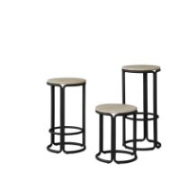 Billede af Please Wait to be Seated Hardie Bar Stool H: 75 cm - Natural Ash / Black
