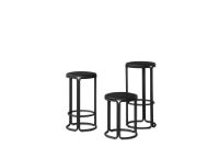 Billede af Please Wait to be Seated Hardie Bar Stool H: 75 cm - Black Leather / Black
