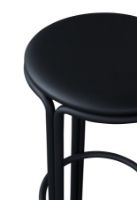 Billede af Please Wait to be Seated Hardie Bar Stool H: 75 cm - Black Leather / Black
