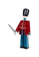 Billede af Kay Bojesen Officer med Sabel : 22,5 cm - Rød/Blå//Hvid