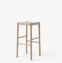 Billede af &Tradition TK8 Betty Bar Chair H: 76cm - Oak w. Natural Linen