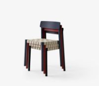 Billede af &Tradition TK1 Betty Chair SH: 47cm - Black/Black Linen
