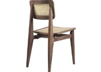 Billede af GUBI C Chair Dining SH: 43,5 cm - French Cane/American Walnut