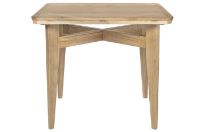 Billede af GUBI B Table Round Square 85x85 cm - Oak Matt Lacquered