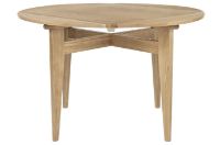 Billede af GUBI B Table Round Square 85x85 cm - Oak Matt Lacquered