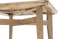 Billede af GUBI B Table Round Square 85x85 cm - Oak Matt Lacquered