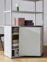 Billede af HAY New Order Comb. 401 - Incl. 1 Table 1 Door/W. Wall Safety Bracket 179,9x100cm - Charcoal