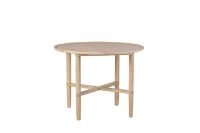 Billede af Haslev Opus Rundt Sofabord Ø: 67 cm - Hvidolieret Eg