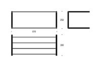 Billede af FROST NOVA Skohylde 1 L: 60cm - Børstet 
