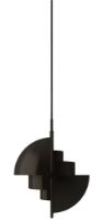 Billede af GUBI Multi-Lite Pendel Small Ø: 25,5 cm - Black Brass / Black Brass