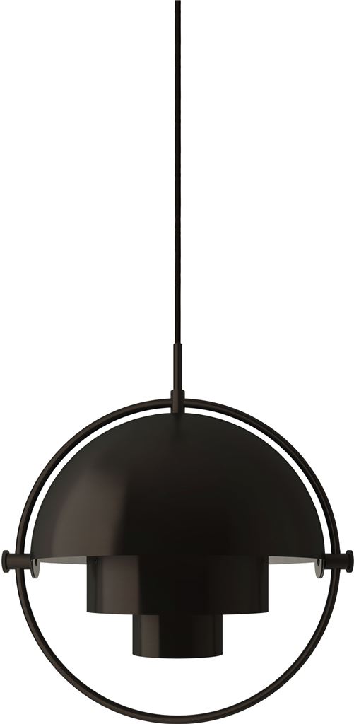 Billede af GUBI Multi-Lite Pendel Large Ø: 36 cm - Black Brass / Black Brass