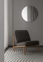 Billede af Dux Domus Wood Lænestol H: 71 cm - Natur eg / Grå 