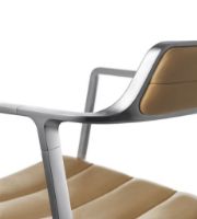 Billede af Vipp 452 Swivel Stol m. Hjul  - Aluminium/Camel leather