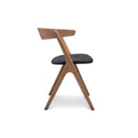 Billede af Sibast Furniture No 9 Dining Chair SH: 45 - Soap Oak/Solid Black

