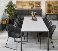 Billede af Cane-line Outdoor Pure Havebord 280x100 cm - Lava Grey/Basalt Grey Ceramic