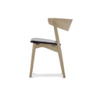 Billede af Sibast Furniture No 7 Dining SH: 45 cm - Oak Soap/Black Leather 