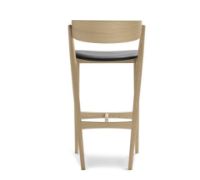 Billede af Sibast Furniture No 7 Bar Stool SH: 75 cm - Soap Oak/Black Leather 