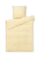 Billede af Juna Bæk&Bølge Sengetøj inkl. Pudebetræk 140x200 cm - Gul/Hvid
